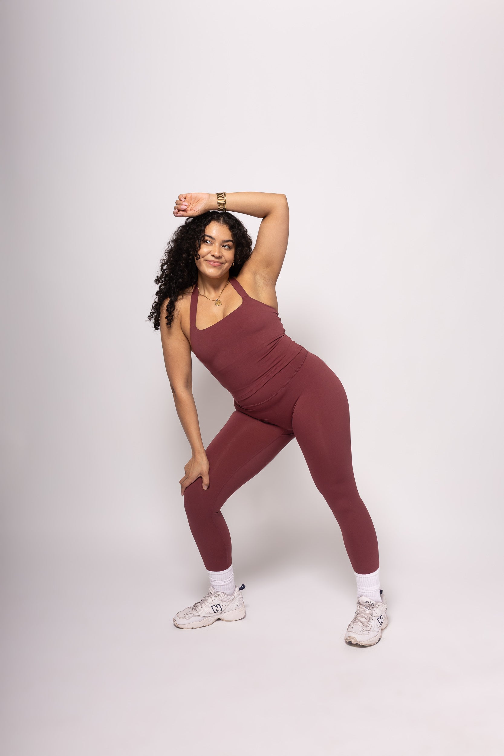 Velora Sculpt Halter Top Rodo Red